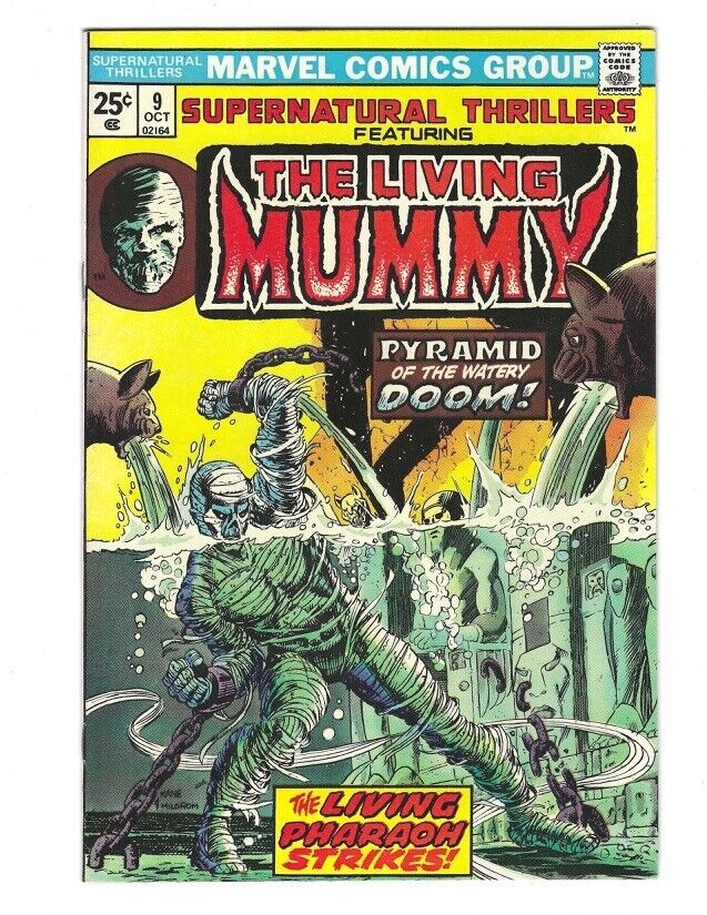 Supernatural Thrillers Living Mummy #9 1974 Unread VF+ or better Beauty Combine