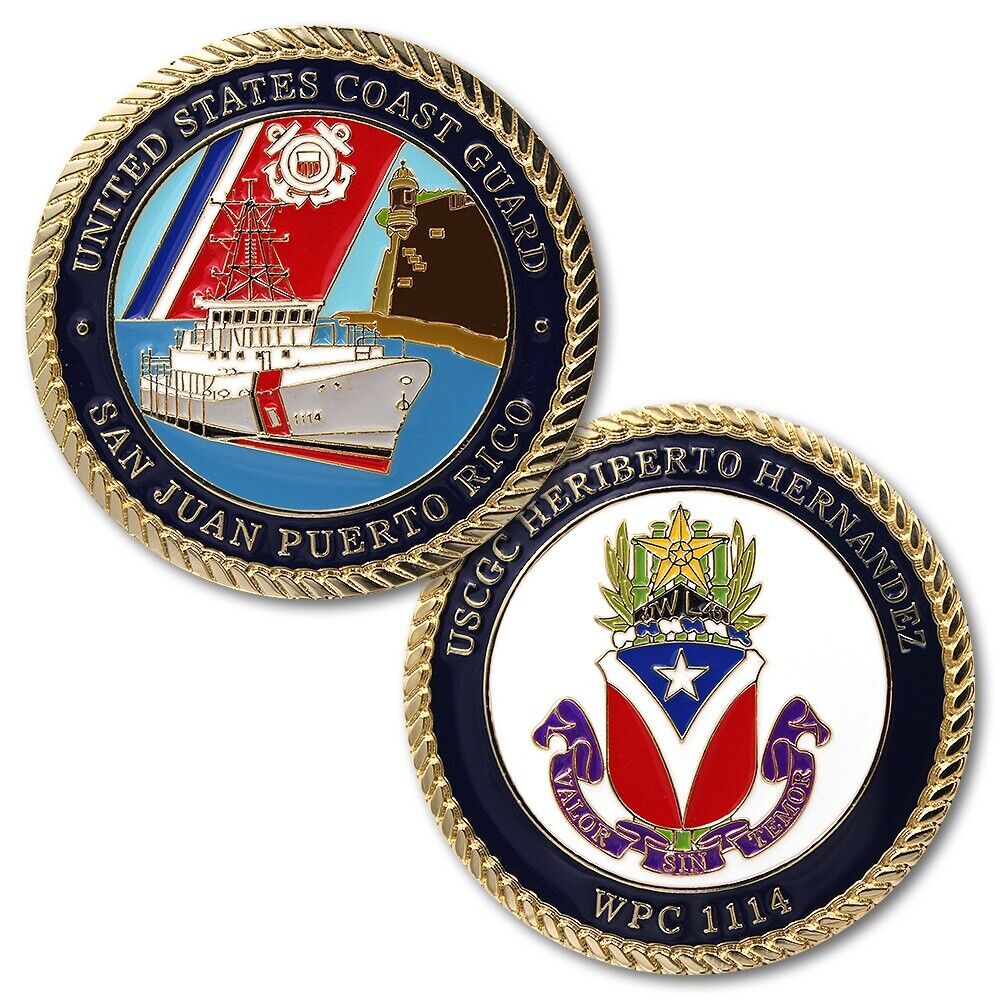 US Coast Guard Cutter Heriberto Hernandez WPC 1114 USCGC Challenge Coin