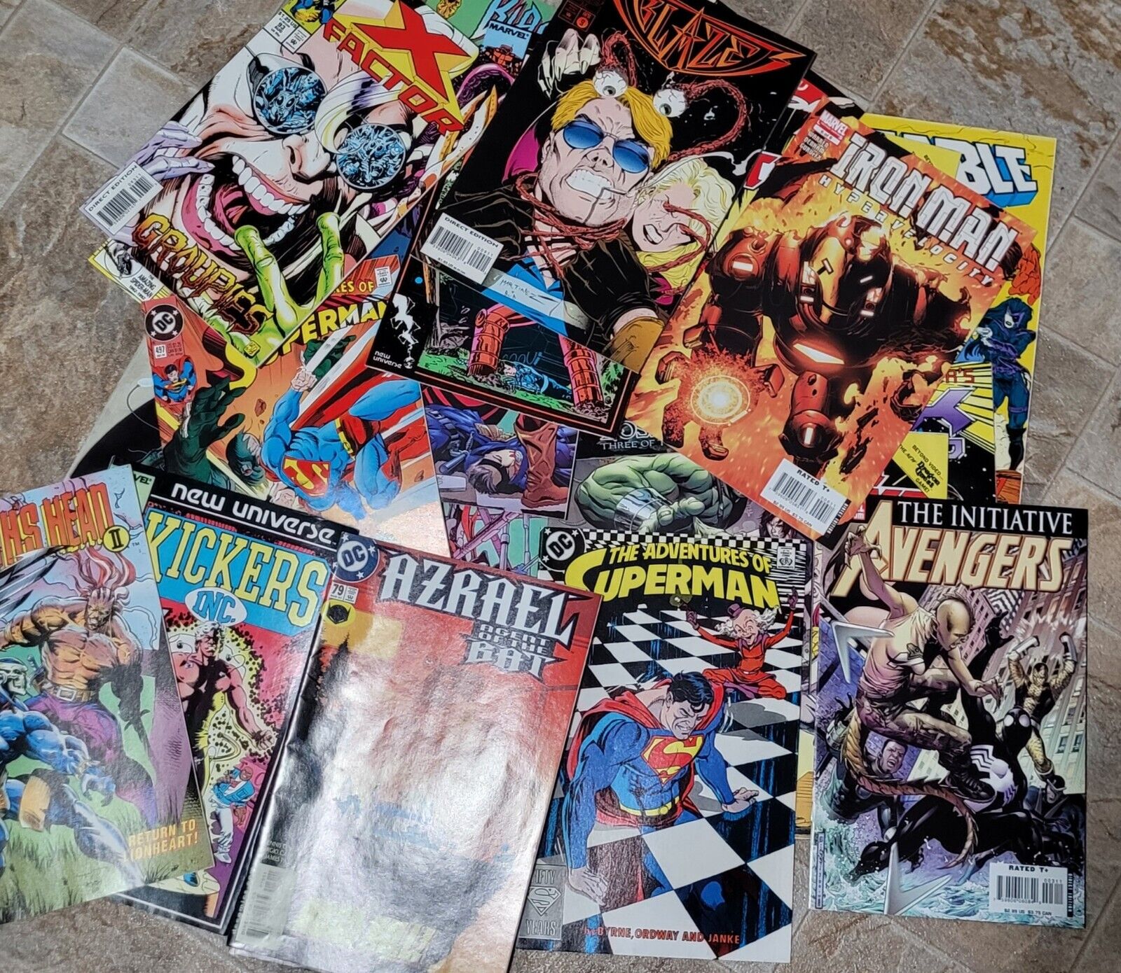 Five Marvel and or DC Comic Books (random)