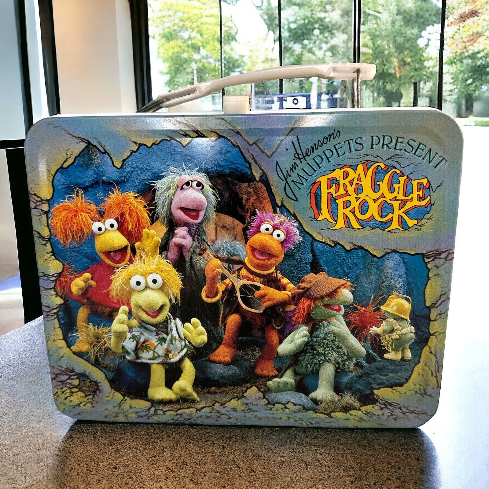 1984 Fraggle Rock Muppets Jim Henson Metal Lunch Box - W/thermos -New-Never Used