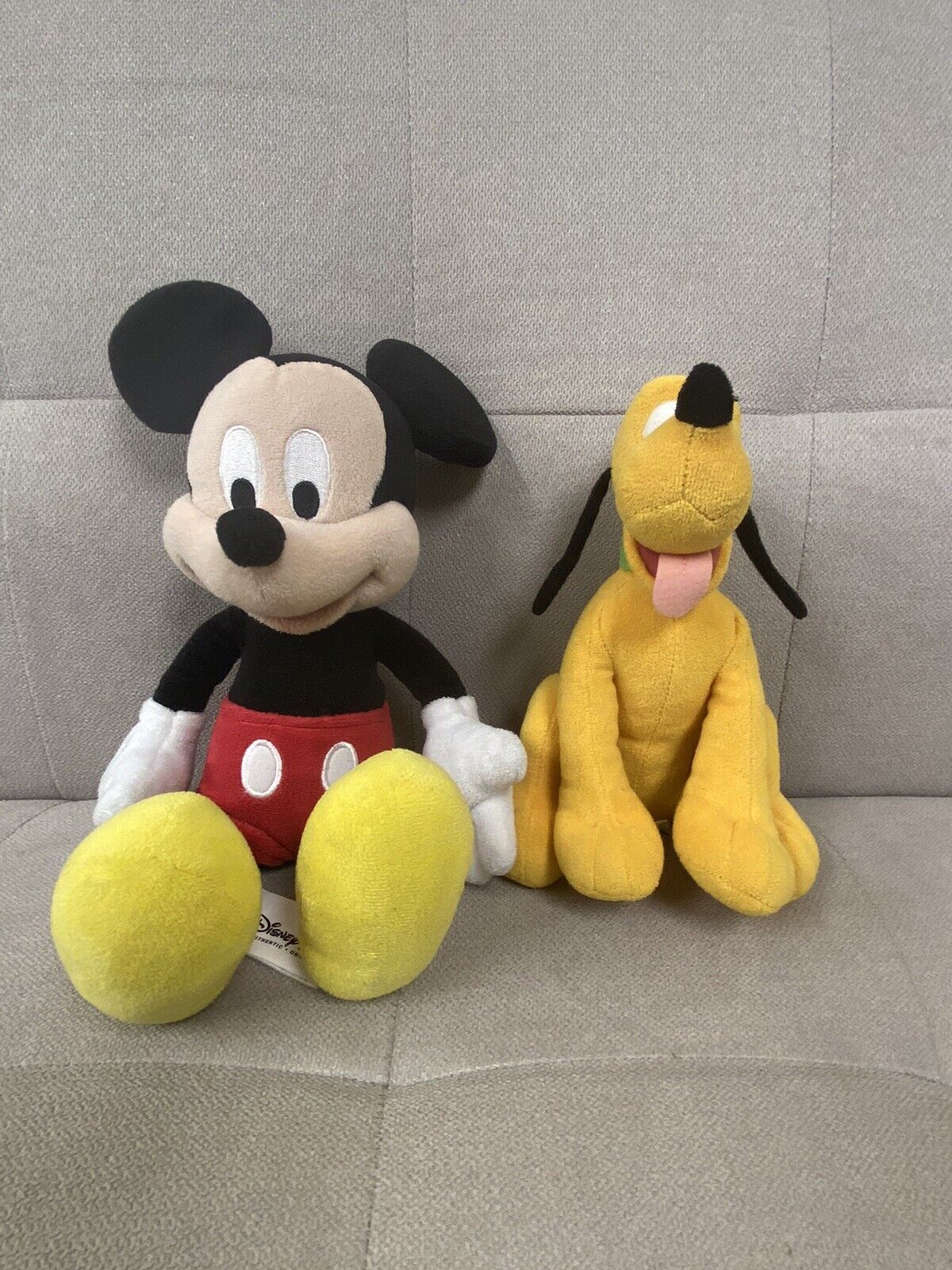 Disney Mickey Mouse And Pluto Dog Plush Stuffed Animal Toys