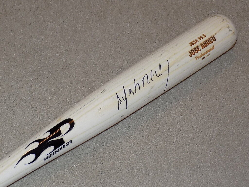 Jose Abreu Signed Game Bat 2014 Chicago White Sox