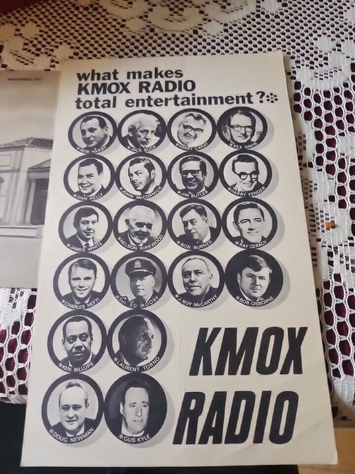 KMOX  radio jumbo post card -CBS Radio 