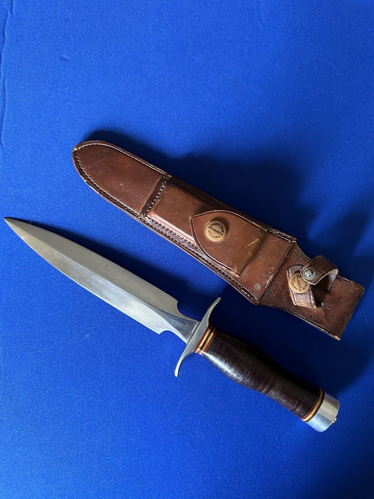1950’s Randall Made Knives~Model 2-7~ The Fighting Stiletto~ BB Heiser Sheath