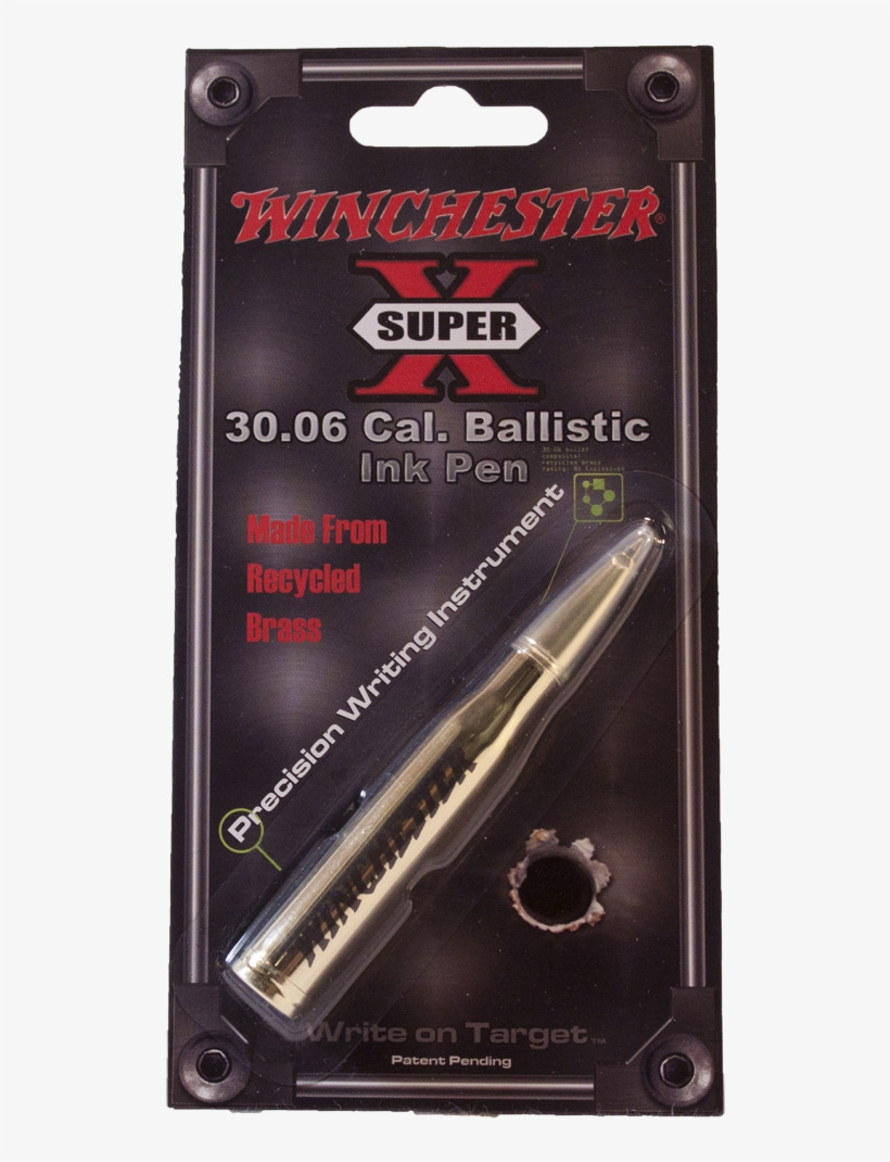 Winchester BRASS Superx 30.06 Ink Pen Writing NEW