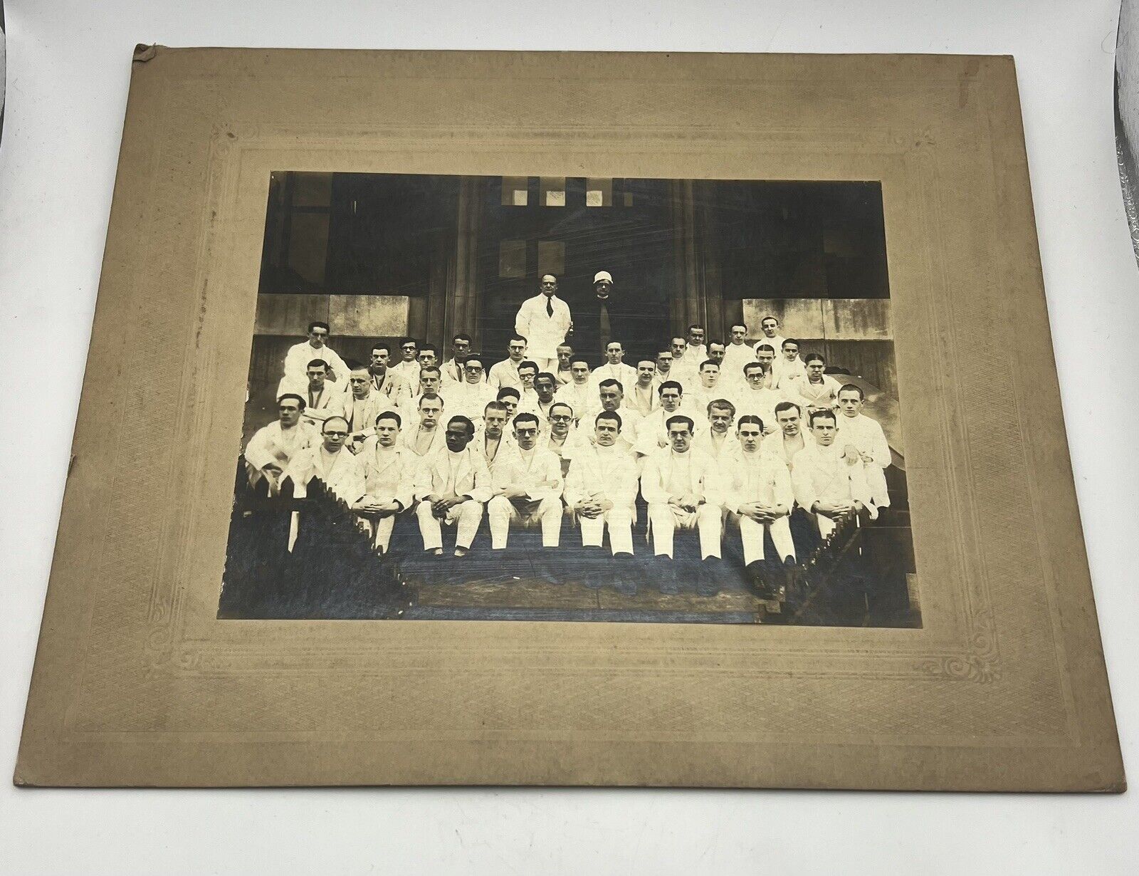 Antique Photo Card Class Of Student Doctors