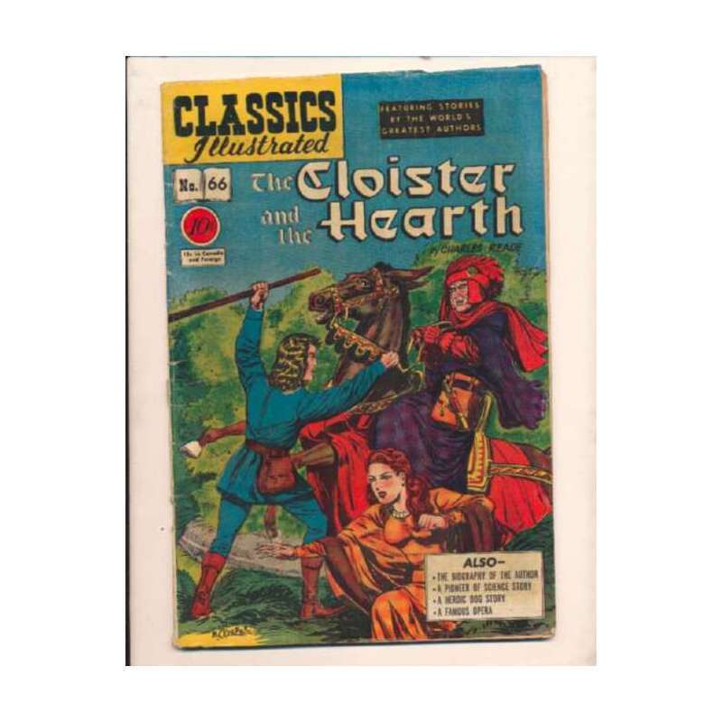 Classics Illustrated (1941 series) #66 HRN #67 in VG minus. Gilberton comics [w\