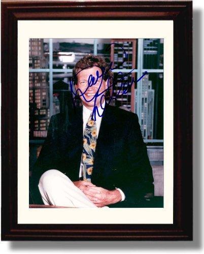 Unframed David Letterman Autograph Promo Print - David Letterman