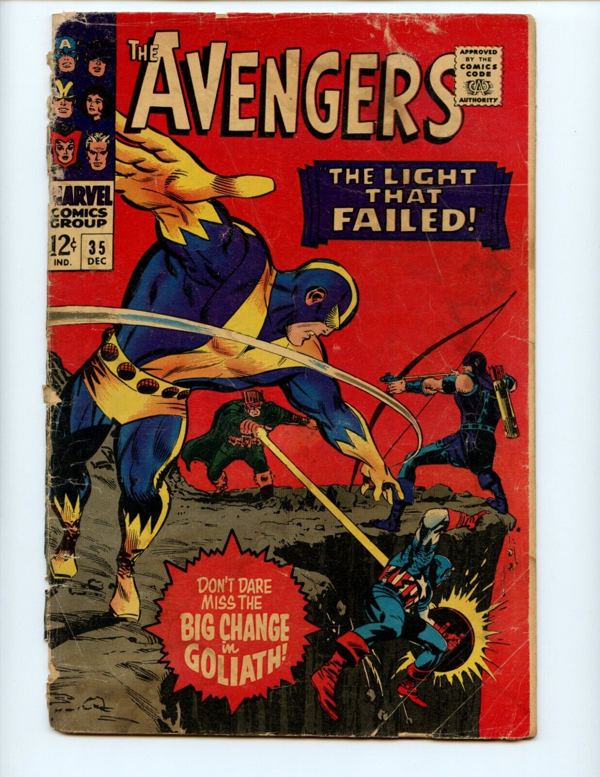 Avengers #35 Comic Book 1966 GD+ Low Grade Marvel Comics
