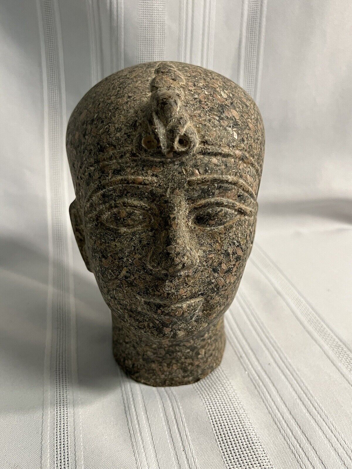 On Sale  Stunning Hand Carved Grantie Stone Head Statue
