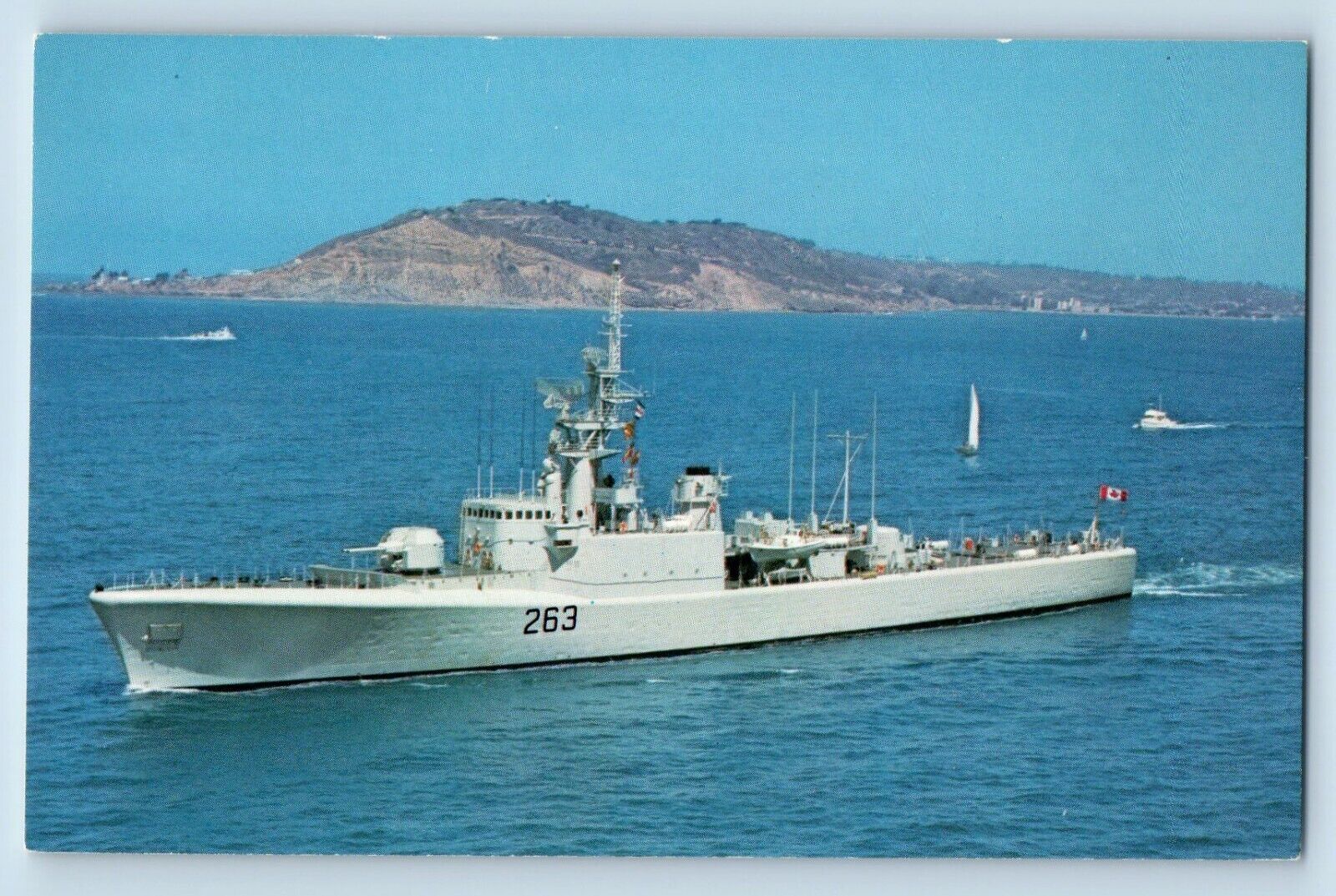 Vancouver BC Canada Postcard H M C S Yukon DDE 263 Anti Submarine Destroyer