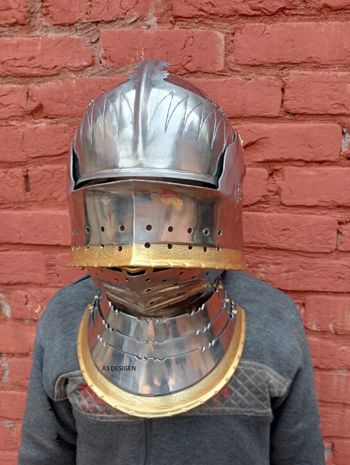 Soldier Helmet Medieval Vintage 16th Century Cavalerie Helmet - Military Replica