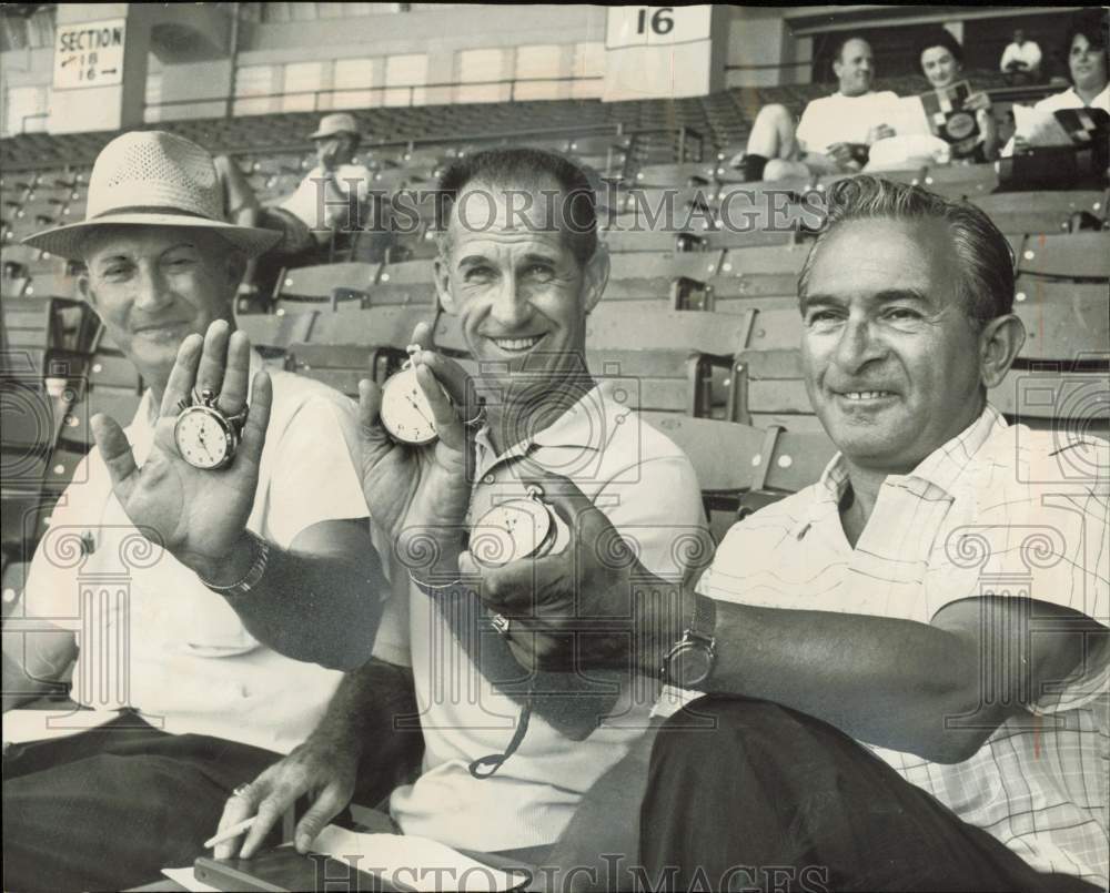 1962 Press Photo Scouts Paul Schreiber, Bob Kelly, Nick Shinkoff in Miami