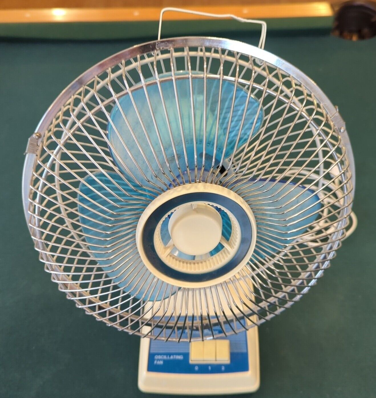 Vintage Superlectric Oscillating Fan 9” 9782 2 Speed Personal Breeze Made In USA