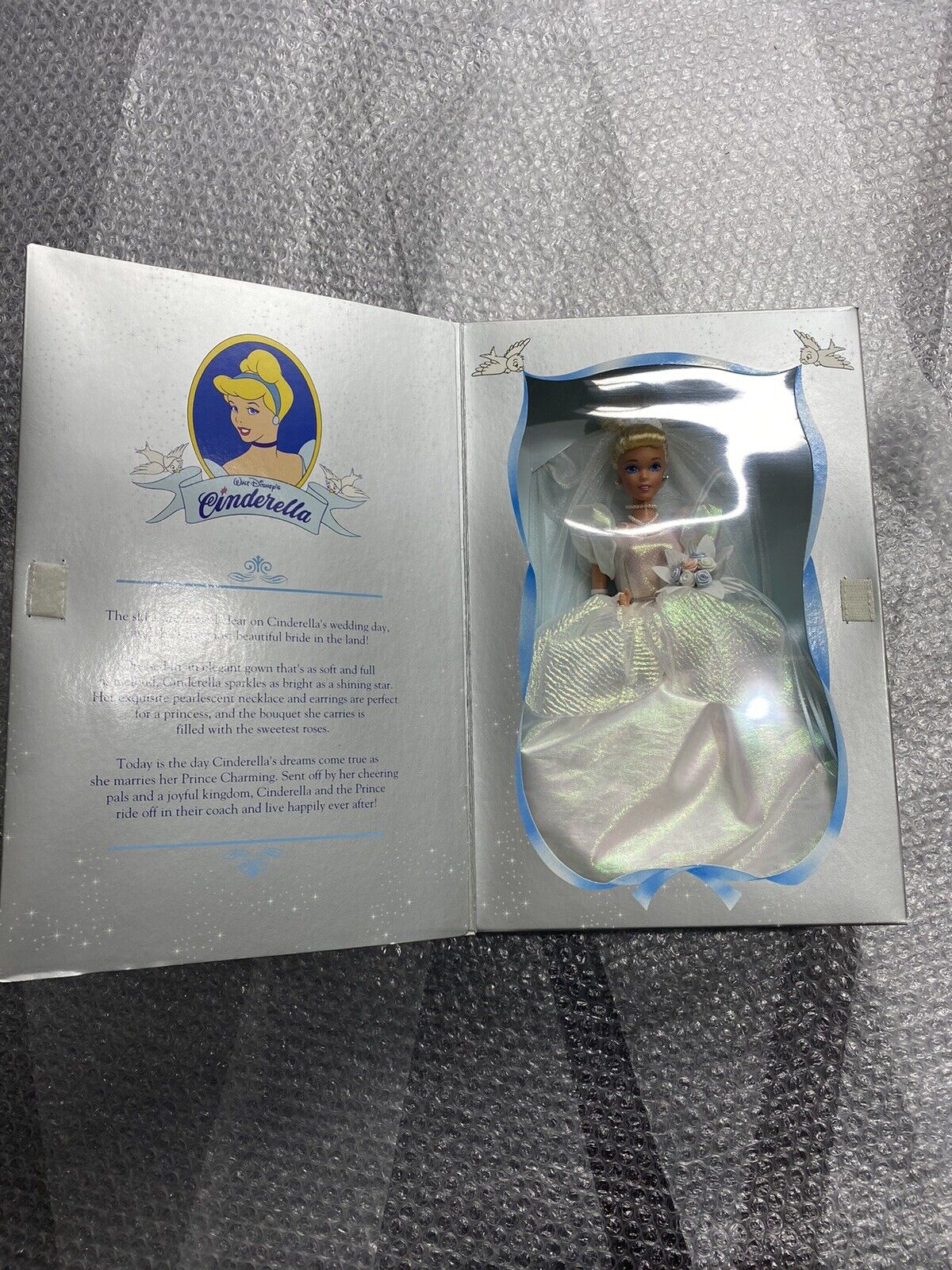 1995 Vintage Disney Wedding Cinderella Barbie Mattel Rare New in Box