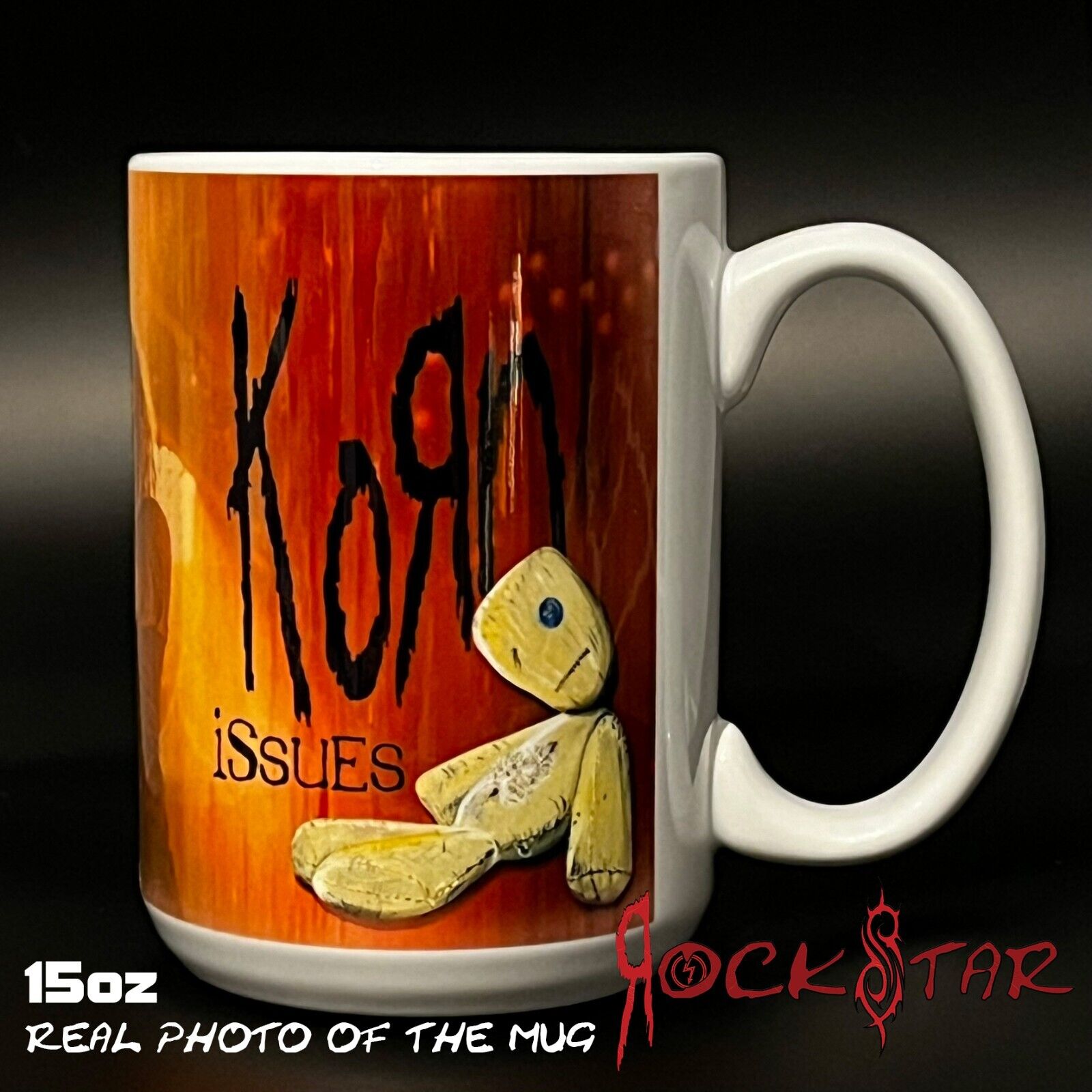 KORN Coffee mug JD ISSUES 15oz - KoRn Jonathan Davis Issues 15oz 