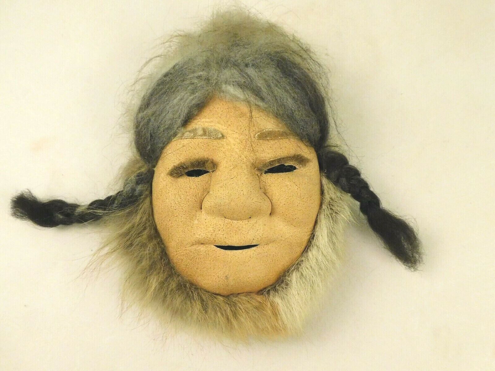 Vintage Alaskan Hide and Fur Mask