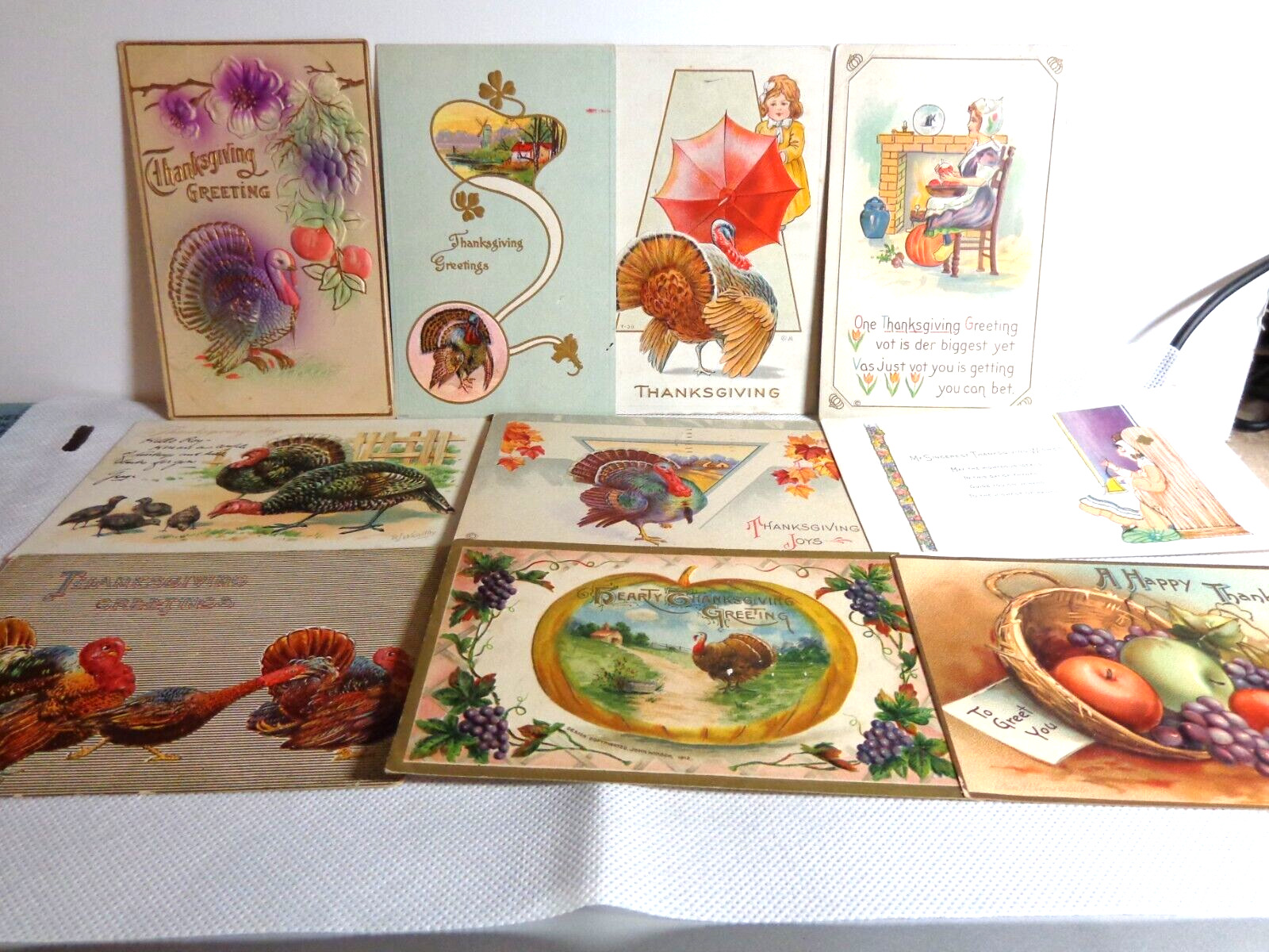 Mixed Lot of 50 Vintage Postcards - Flowers, Thanksgiving, St Patrick