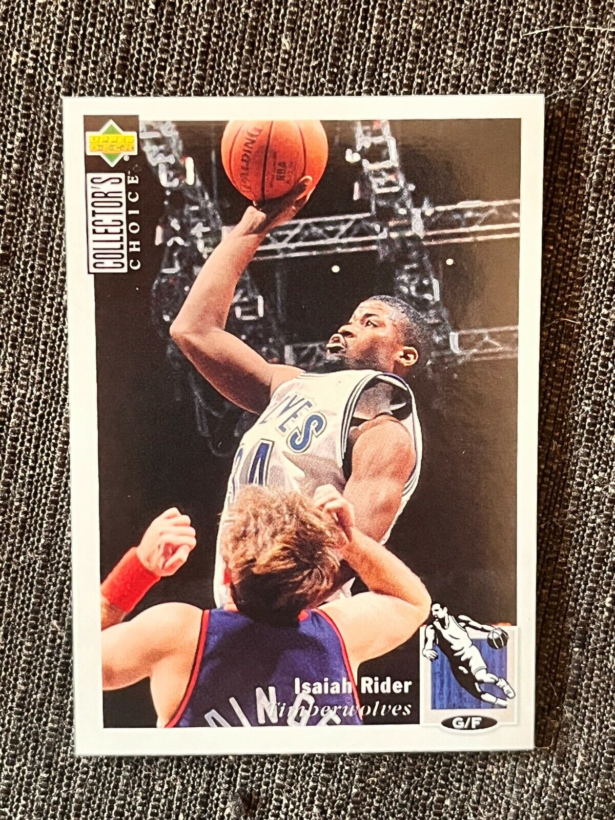 NBA BASKETBALL 95/96 UPPER DECK STICKER ISAIAH RIDER MINNESOTA TIMBERWOLVES # 84