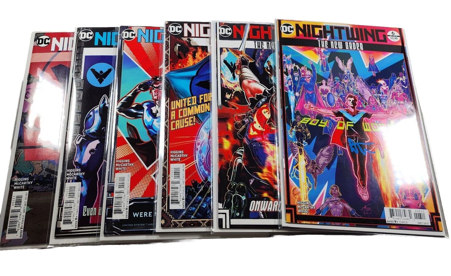 Nightwing The New Order 1-6 SET ALL SIGNED W/COA Dean White 