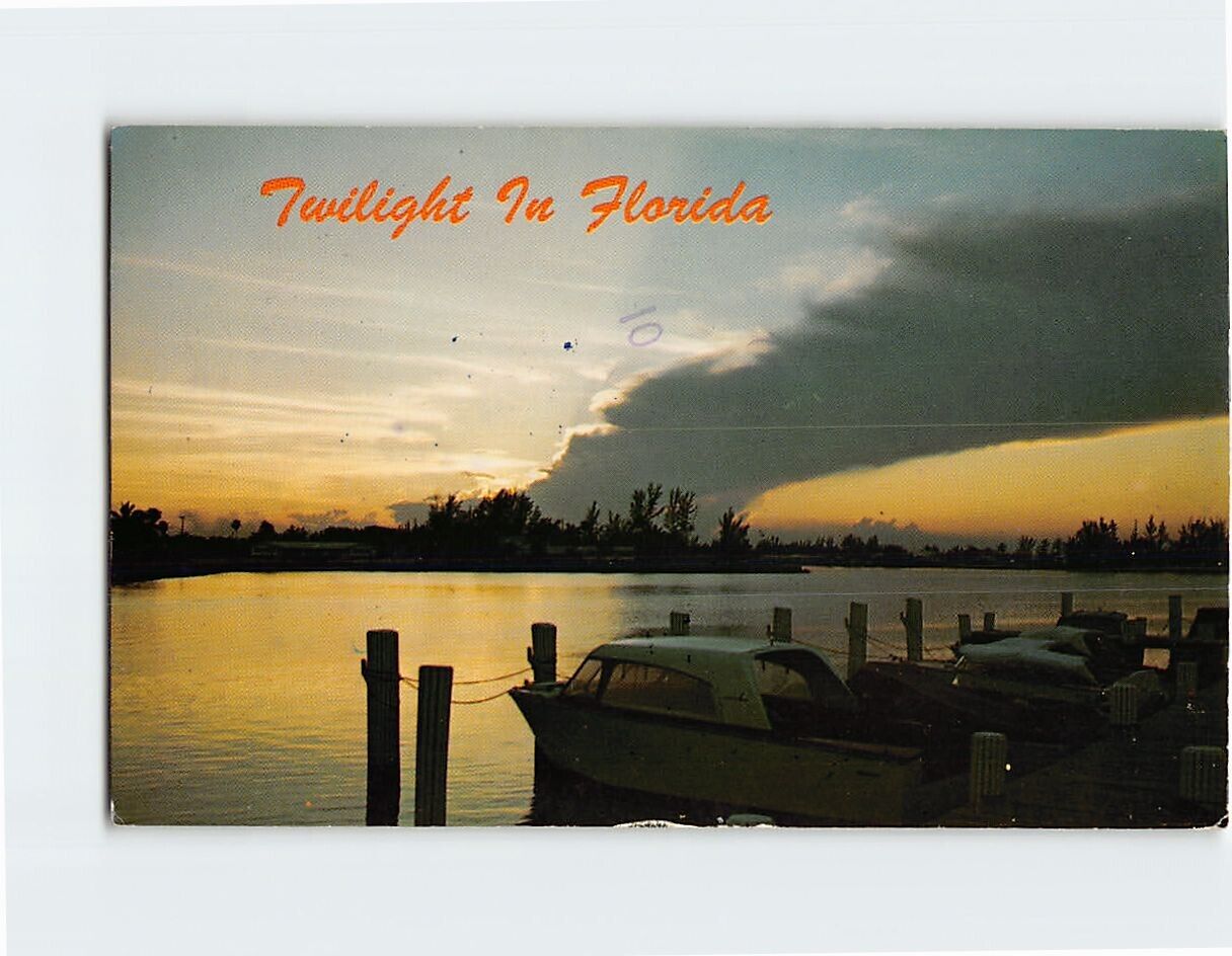 Postcard Twilight in Florida USA North America