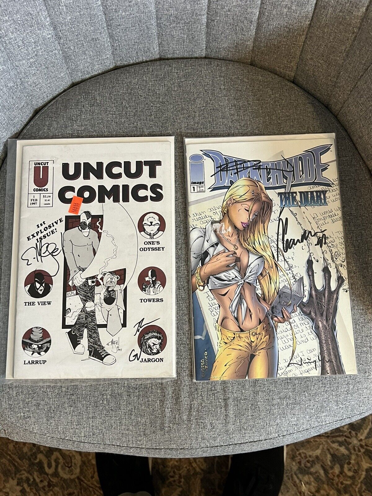 Signed 1990s Comics: Darkchylde - The Diary Variant Cover #1 & Uncut Comics #1