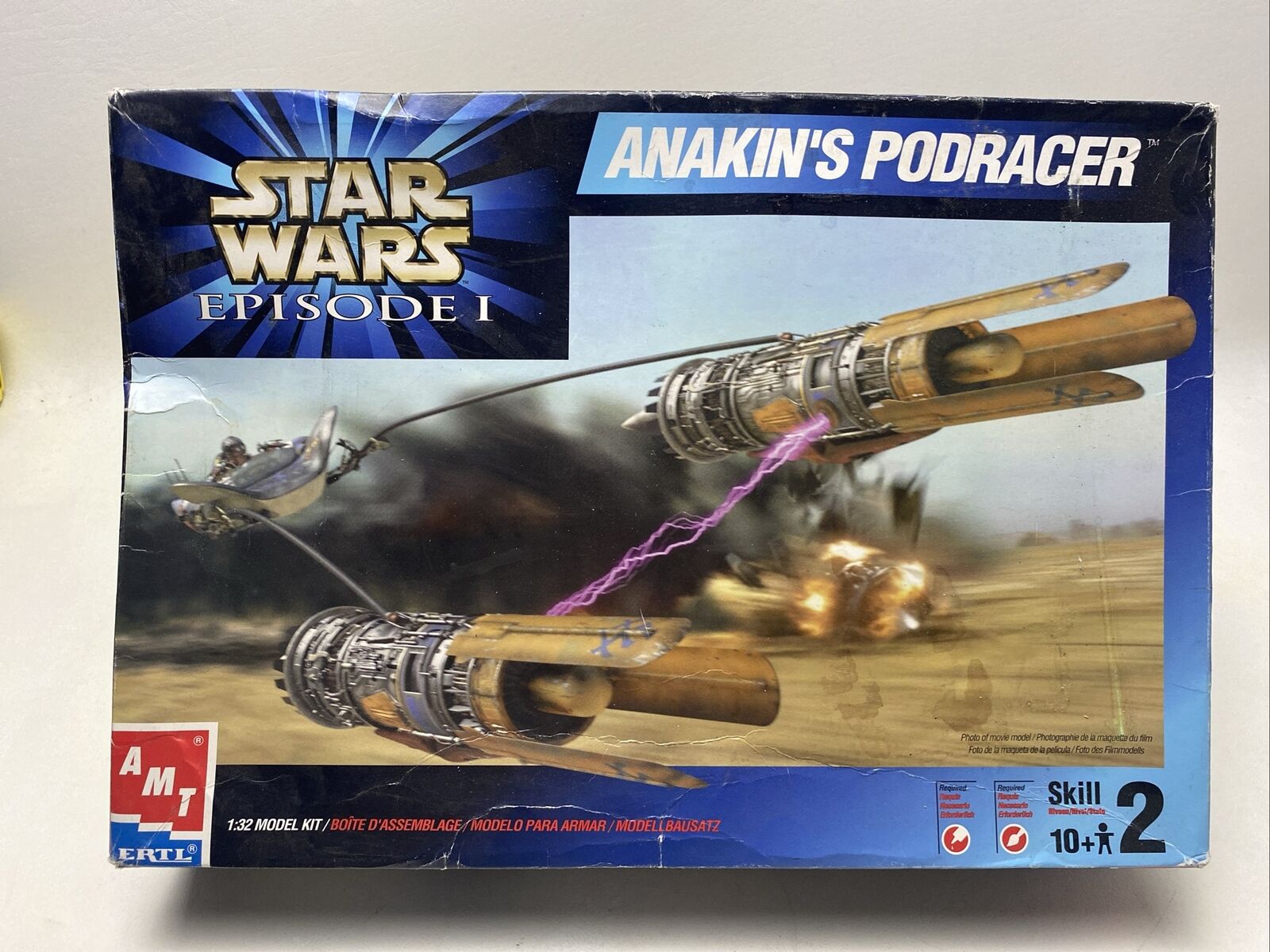 Star Wars AMT ERTL Episode 1 Anakins Podracer 1:32 Model Kit Sealed Parts