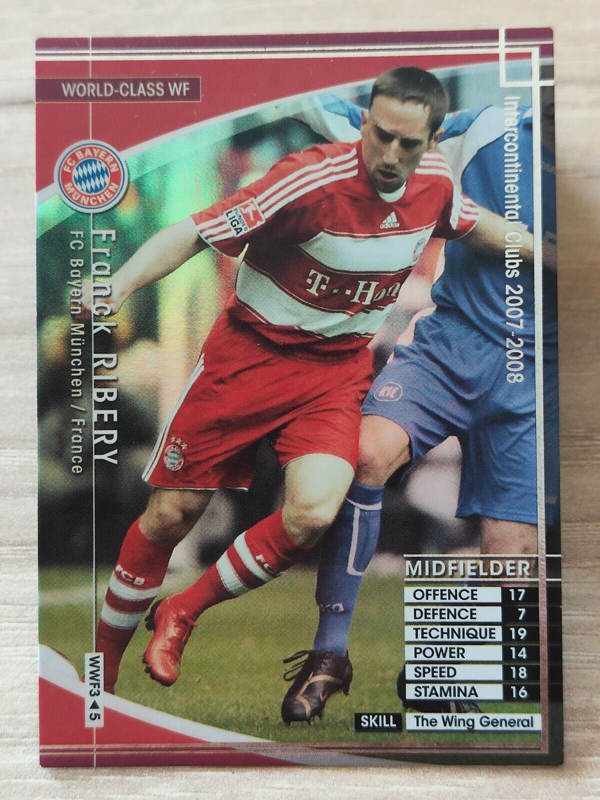 Panini C172 WCCF Footista 2007-08 Refractor - Franck Ribery - WWF3/5 Bayern M