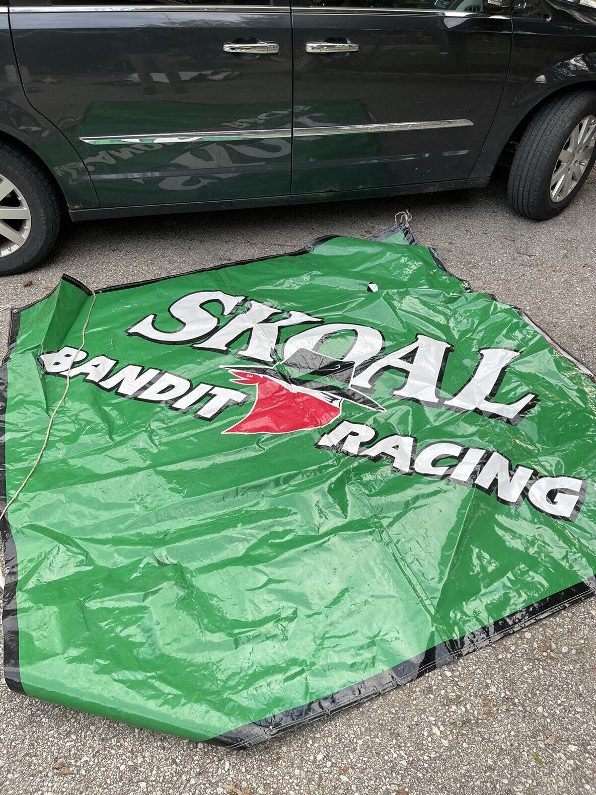 Vintage SKOAL Bandit Racing NASCAR Track Banner Garage Man Cave Decor large rare
