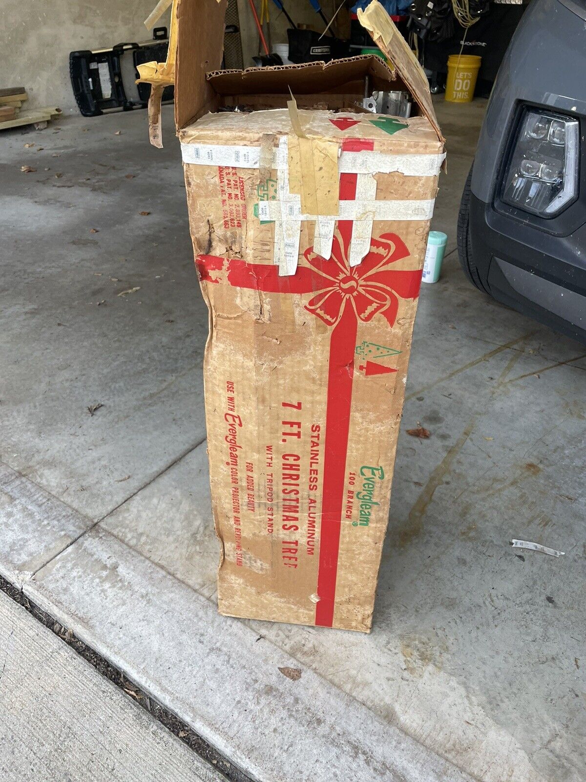 Evergleam Stainless Aluminum Christmas Tree 7\' In Original Box