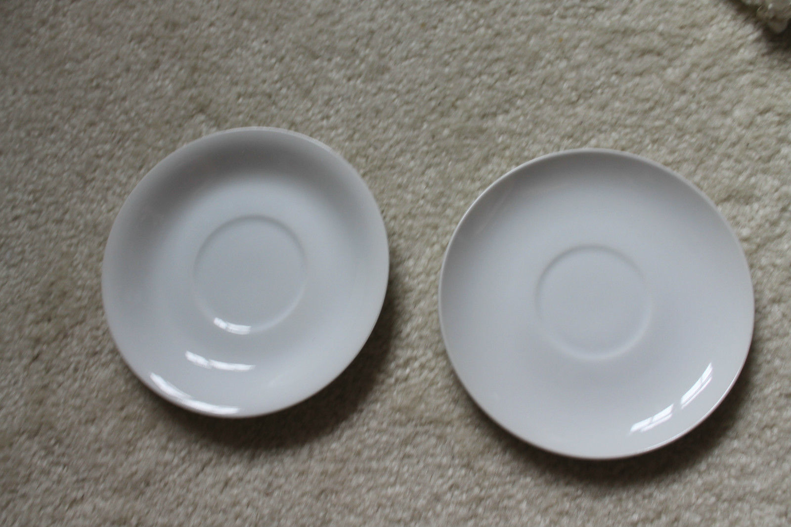 Pair of Vintage / Antique Chinese blanc de Chine porcelain plate - 5-3/4\