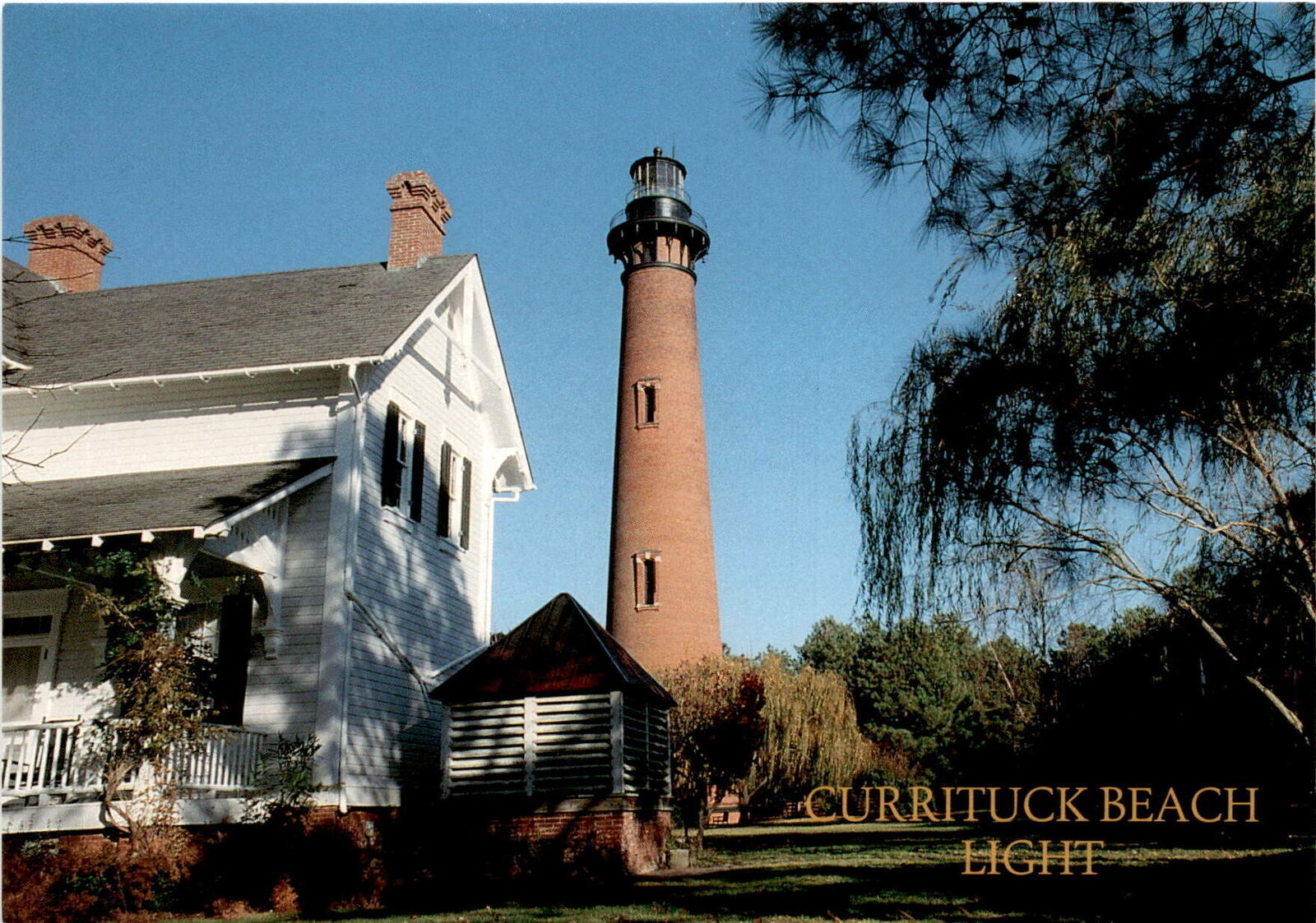 Currituck Beach Light: Iconic Lighthouse Postcard by P.R. Hornby