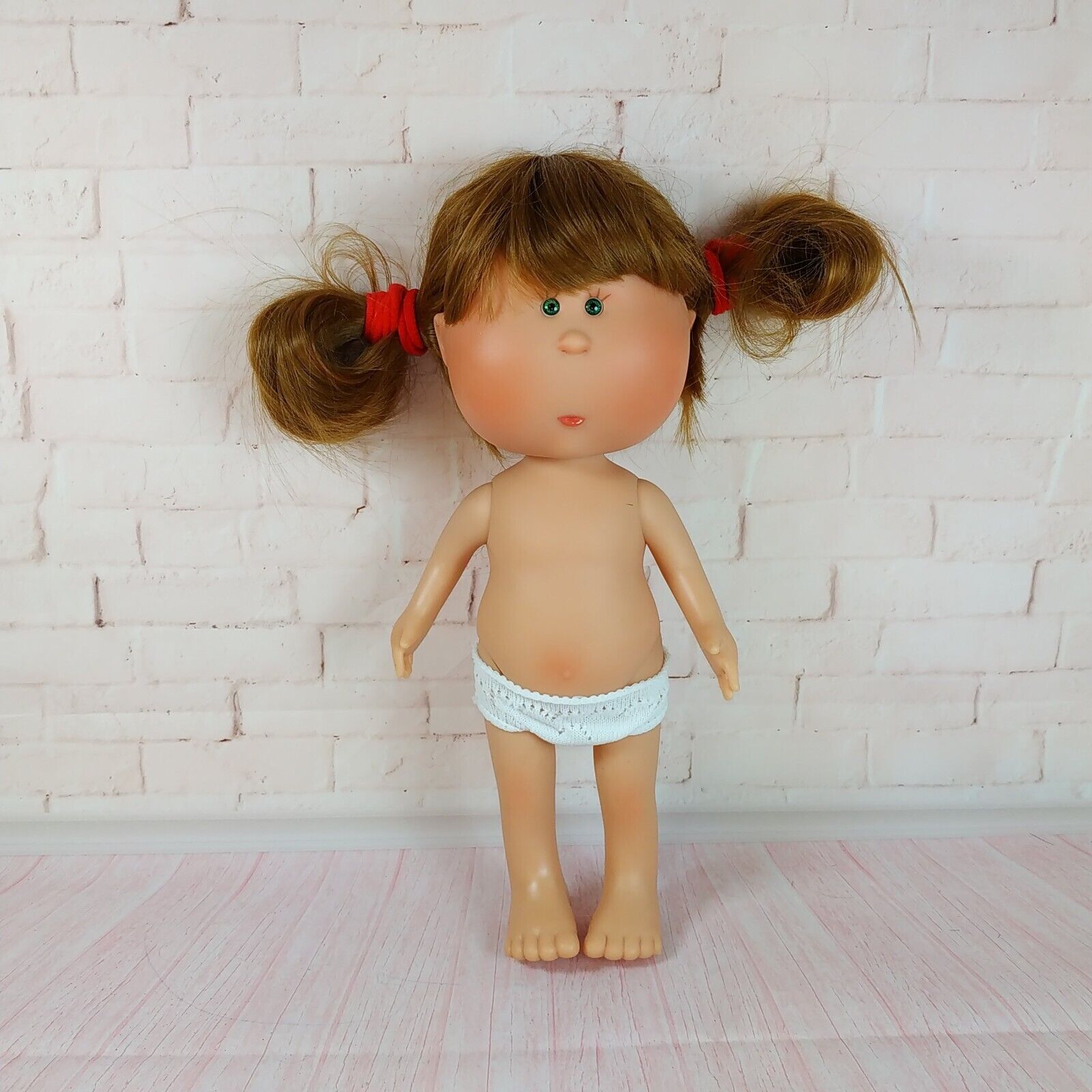 Doll Mia NO OUTFITS Red Curly 12'' Pink Gift Nines D'Onil