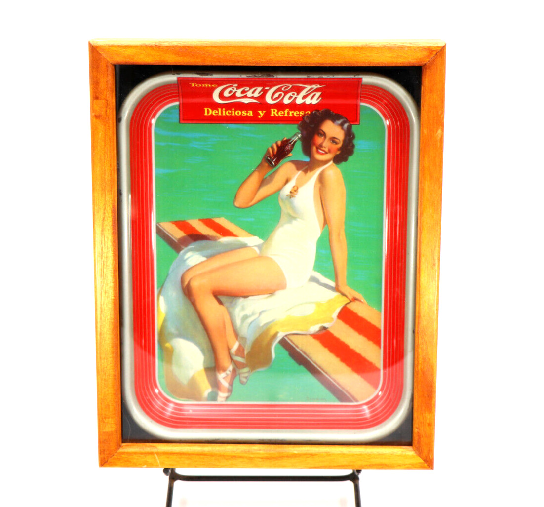 1939 Coca Cola Tray Original - Springboard Girl Sundbolm (Good Condition)