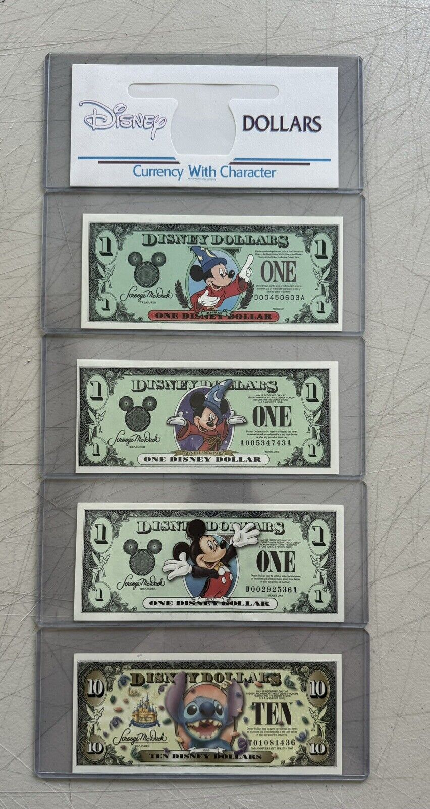 Disney Dollars Lot Sale