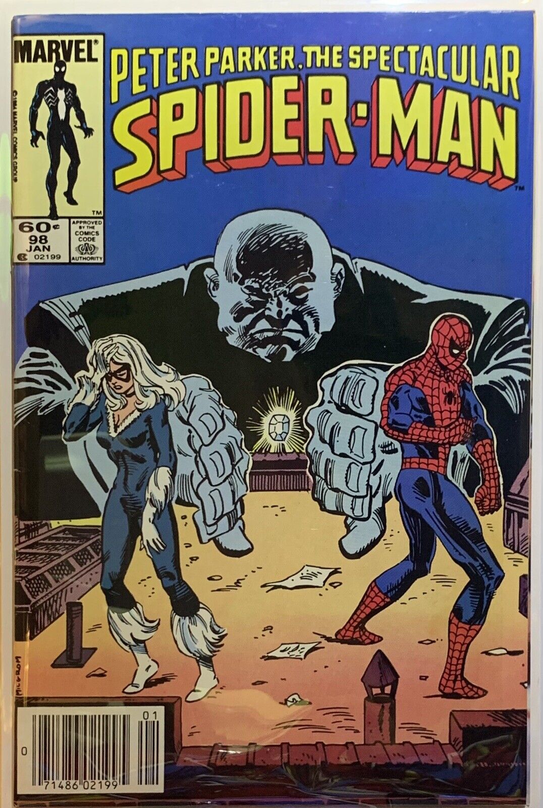 PETER PARKER THE SPECTACULAR SPIDER-MAN #98🔥(1ST APPEARANCE OF SPOT) MARVEL