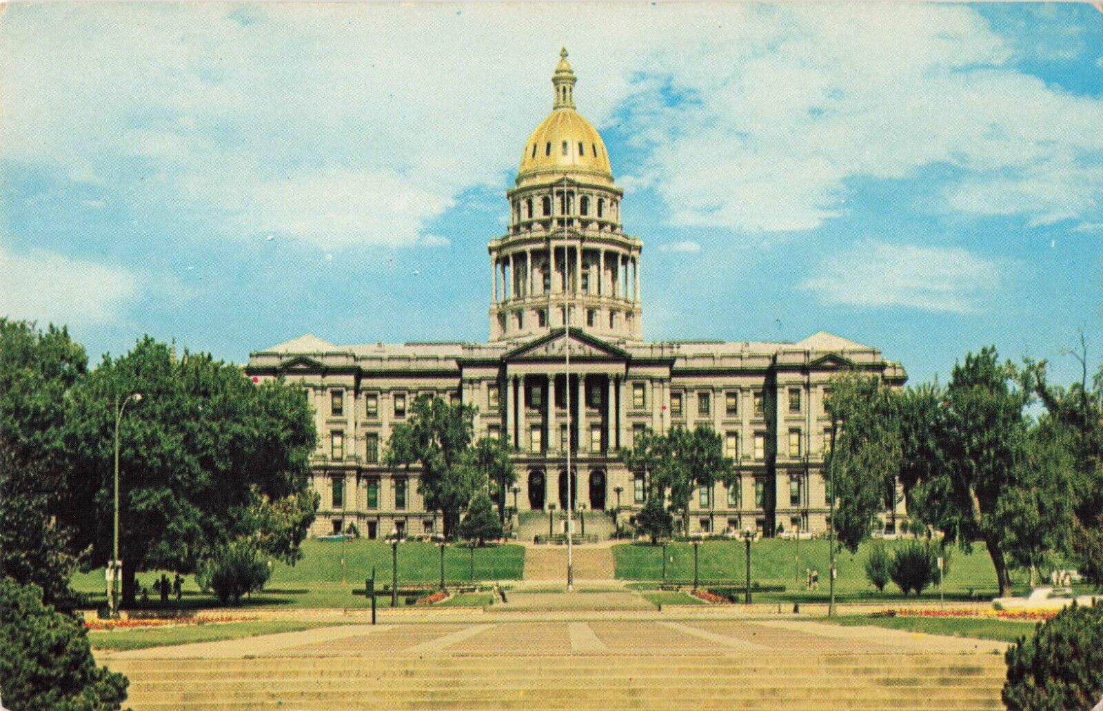Denver Colorado, Colorado State Capitol Building, Vintage Postcard