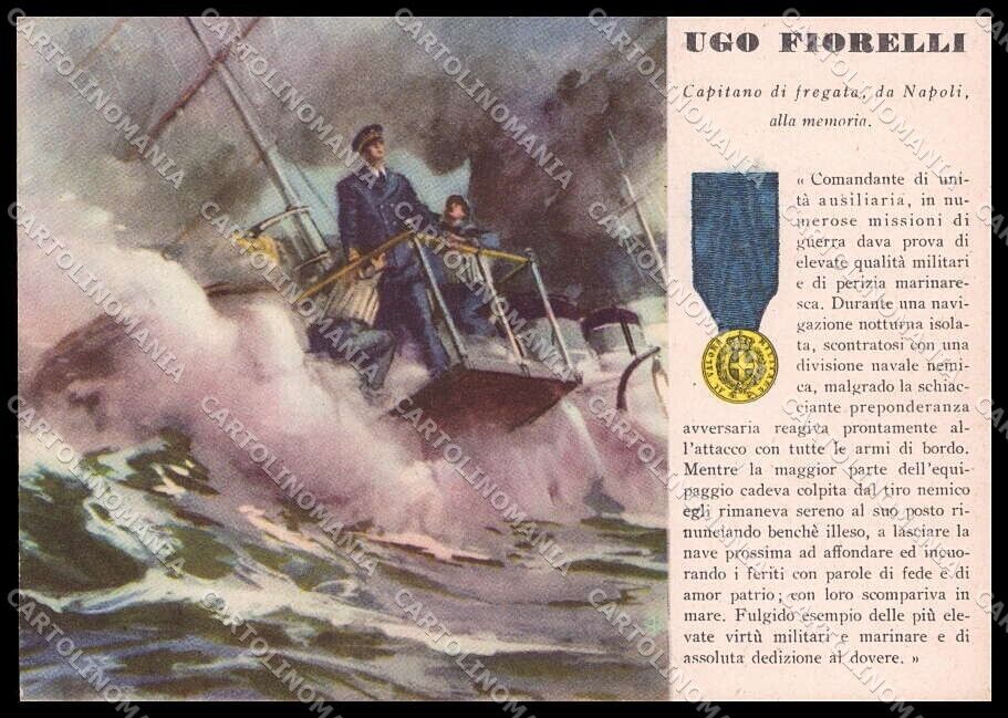 WWII WW2 Italian Propaganda Medaglie d\'Oro Fiorelli Napoli FG cartolina ZG9607