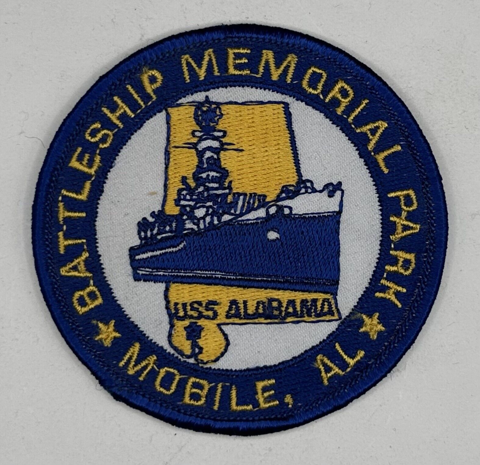 Vintage Battleship Memorial Park Patch USS Alabama Mobile AL