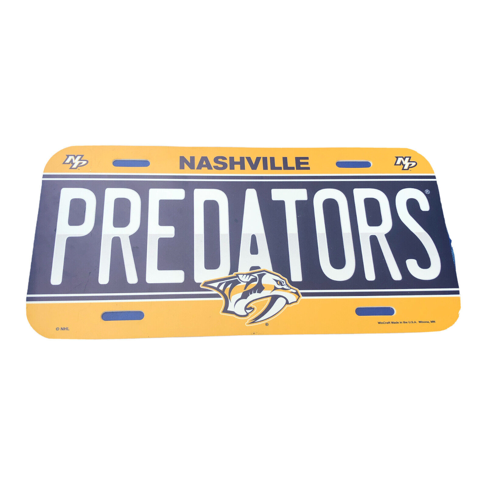 License Plate Nashville Predators Plastic