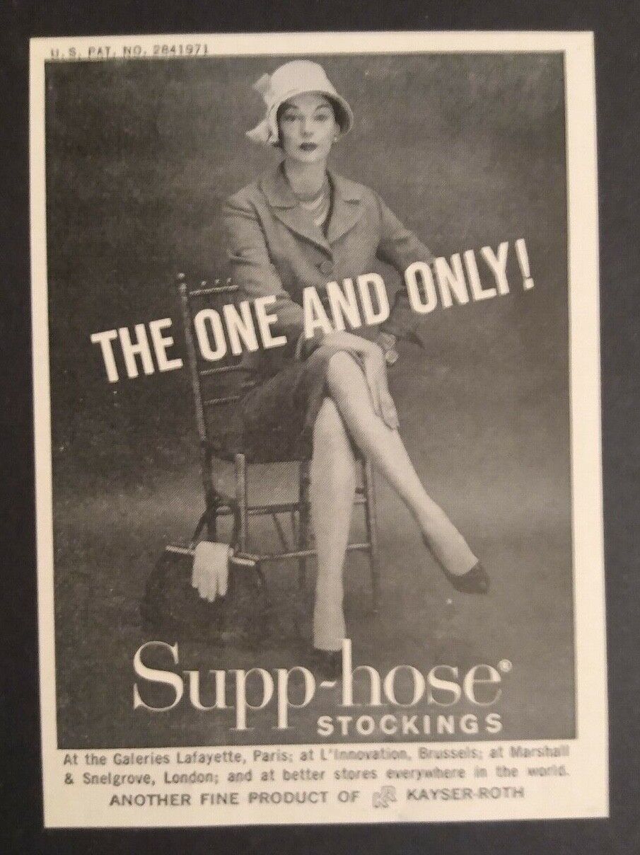 1960 Supp-hose Stockings Advertisement