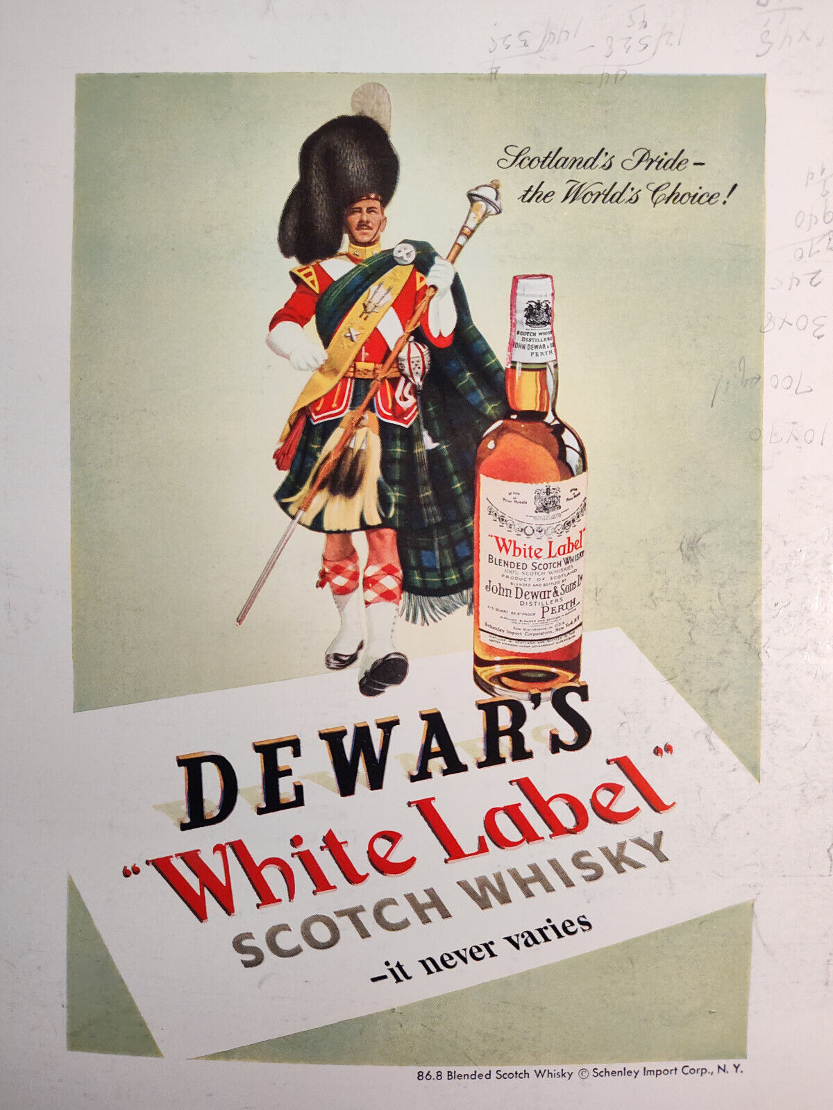 1954 Esquire Original Art Ads Dewars Scotch Whisky Chris Craft Boats