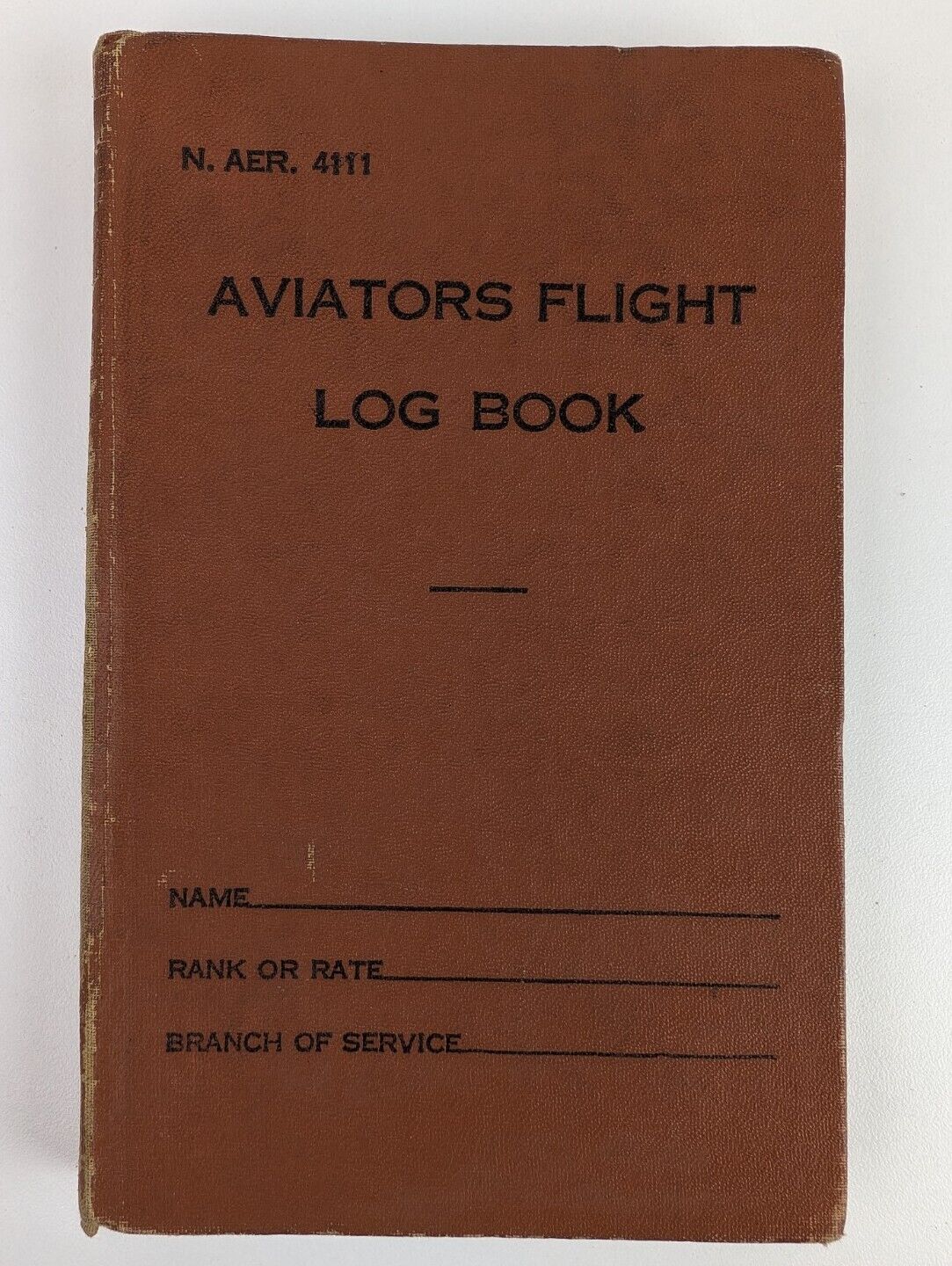 Original Antique 1940s WW2 Navy Aviators Flight Log Book Rare