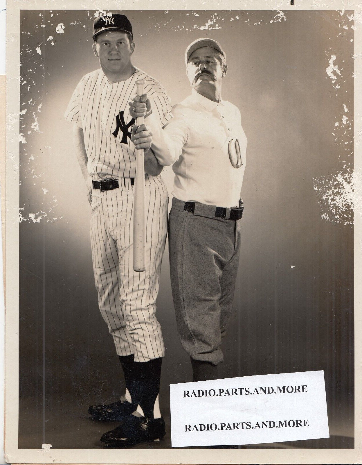1969 Press Photo Baseball Player Curt Gowdy + Tony Kubek - NBC TV  - 7X9 inches
