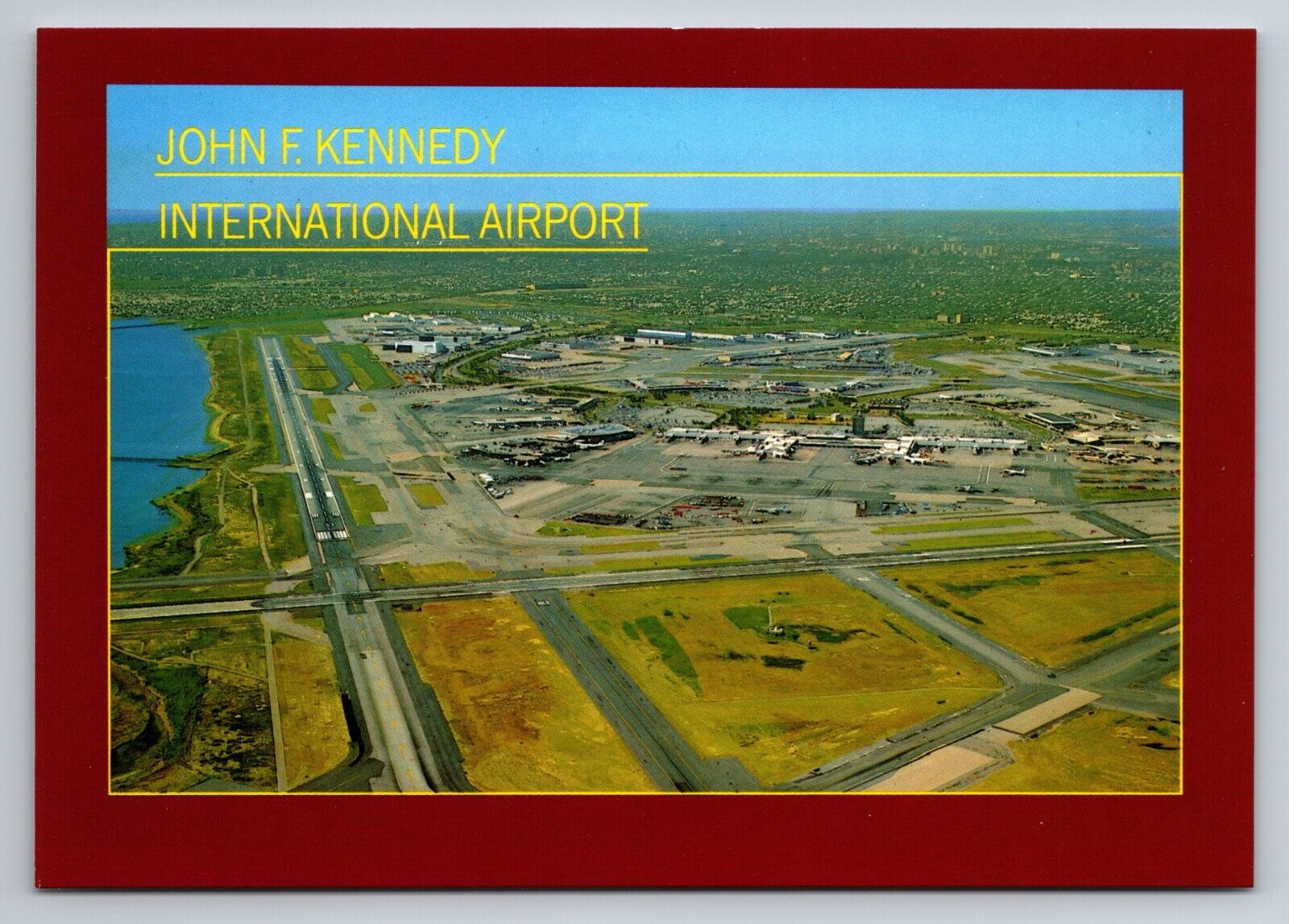 John F. Kennedy International Airport Queens New York Vintage Unposted Postcard