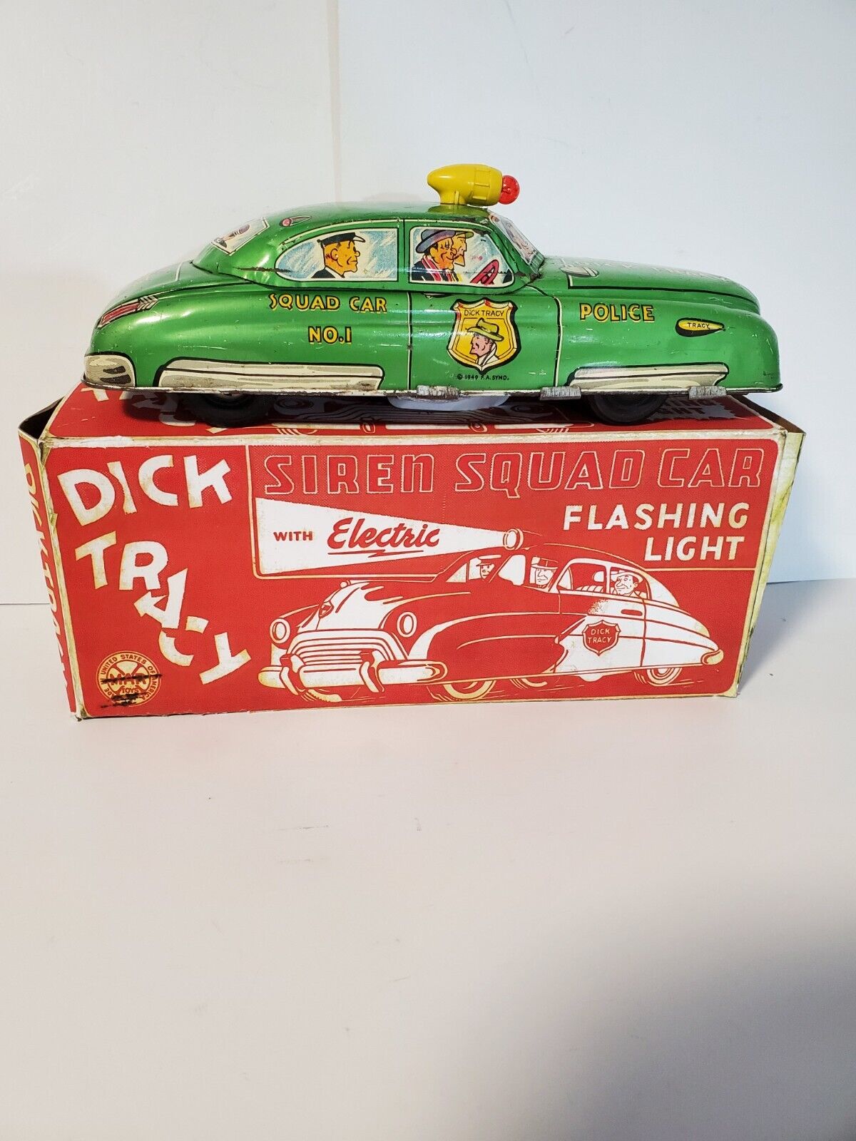 Marx Dick Tracy Siren Squad Car