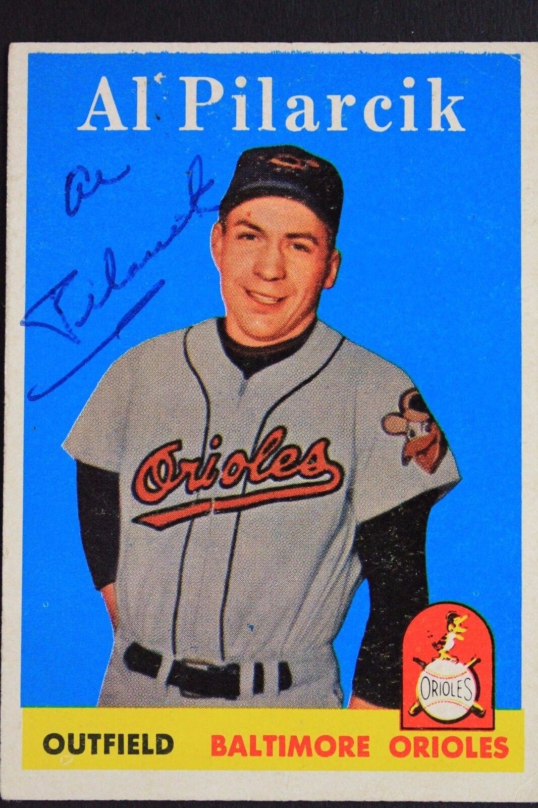 Al Pilarcik (d.10) Orioles Autographed 1958 Topps #259 Signed Card JSA Authentic