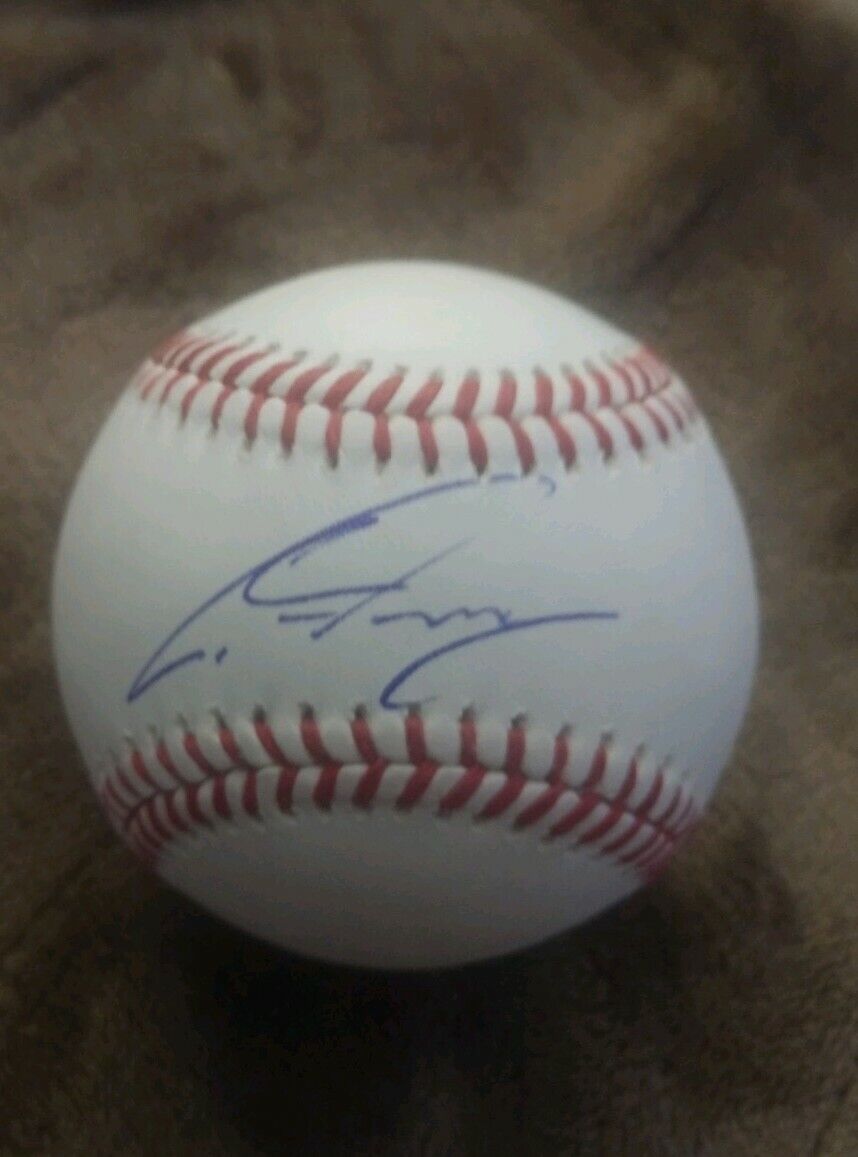 CLINT FRAZIER SIGNED OFFICIAL MLB BASEBALL NEW YORK YANKEES  WCOA+PROOF RARE WOW