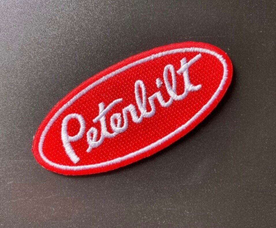 Peterbilt Truck Big Rig high-quality Fully Embroidered Iron On Patch 3” x 1.25”