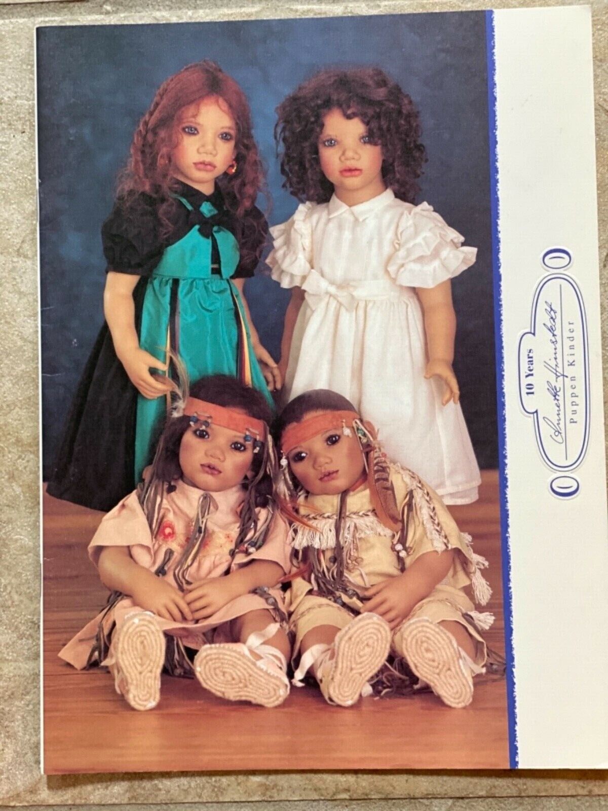 Annette Himstedt Puppen Kinder Doll 10th Year Catalog 1995 (14 color pages) MINT